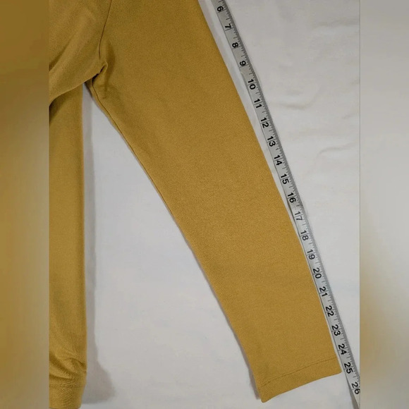 J Jill Luxe French Terry side button yellow women's top , size M - Picture 6 of 8